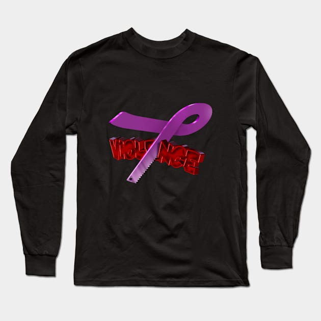 Stop Violence Long Sleeve T-Shirt by StandAndStare